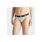 Adidas Performance Γυναικείο Εσώρουχο String Γκρι, Μαύρο, Λευκό 3 Τεμάχια