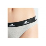 Adidas Performance Γυναικείο Εσώρουχο String Γκρι, Μαύρο, Λευκό 3 Τεμάχια