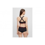 Hugo Padded Sporty Logo Cross-Back Bralette Γυναικείο (50469628 001)
