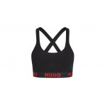 Hugo Padded Sporty Logo Cross-Back Bralette Γυναικείο (50469628 001)