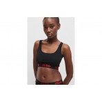 Hugo Sporty Logo Γυναικείο Bralette Μαύρο