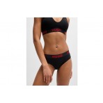 Hugo Brief Sporty Logo Γυναικείο Εσώρουχο String Μαύρο