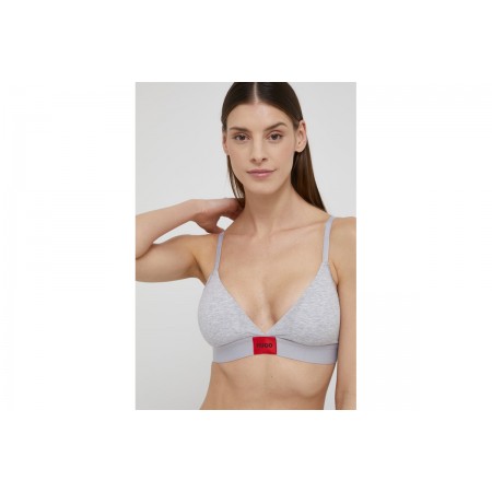 Hugo Triangle Red Label Γυναικείο Σουτιέν Γκρι