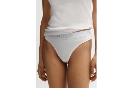 Hugo Sporty Logo Εσώρουχο String Γυναικείο (50469651 100)