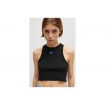 Hugo Baby Crop Top Γυναικείο Αμάνικο Crop Top Μαύρο
