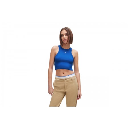 Hugo Baby Crop Top Γυναικείο Αμάνικο Crop Top Ρουά