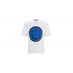 Hugo Boss Nimper Unisex Κοντομάνικο T-Shirt Λευκό