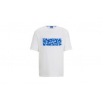 Hugo Boss Nalayo Ανδρικό Κοντομάνικο T-Shirt Λευκό