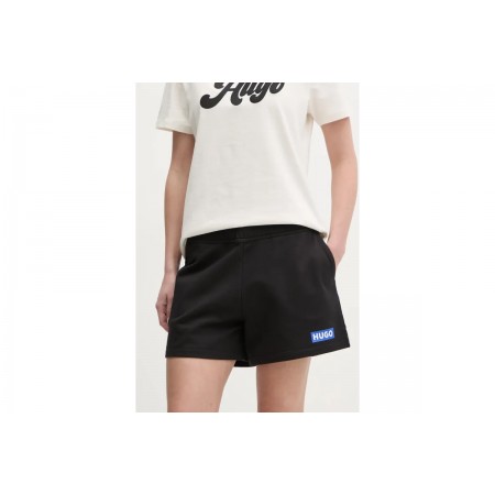 Hugo Classic Γυναικείο Αθλητικό  Σορτς Μαύρο