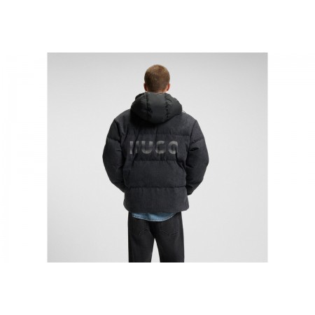Hugo Bowan254W1 Denim With Logos Μπουφάν Puffer Ανδρικό 