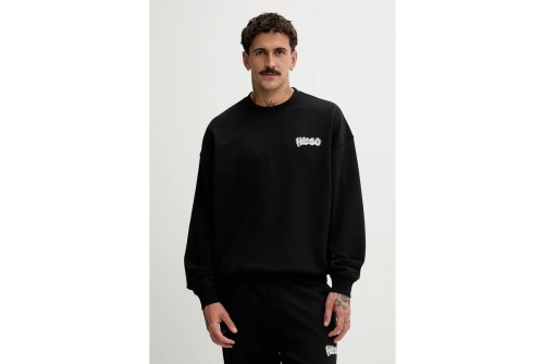 Hugo Nyrocrew With Logo Prints Μπλούζα Με Λαιμόκοψη Ανδρική (50549778 001)