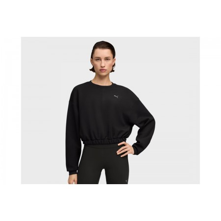 Puma Cloudspun Training Crew Γυναικεία Μακρυμάνικη Μπλούζα Μαύρη