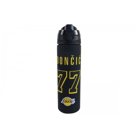 Back Me Up NBA Los Angeles Lakers Luka Doncic 77 Παγούρι Μαύρο, Κίτρινο, Μωβ 700Ml