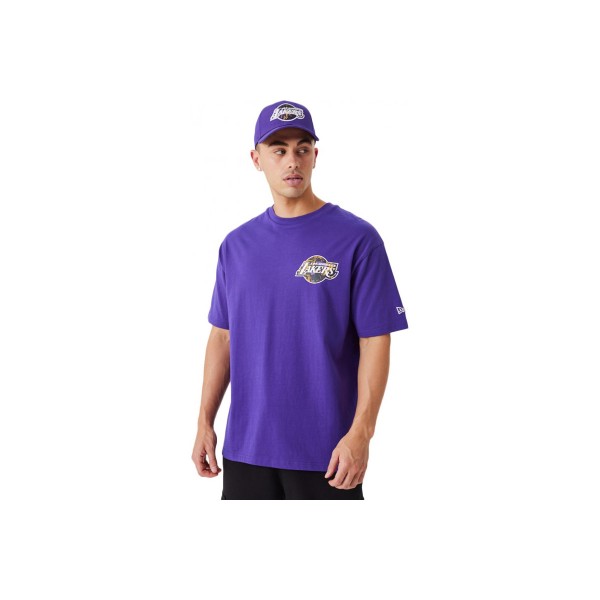 New Era Infill Team La Lakers Nba Logo Os Tee Loslak T-Shirt Ανδρικό 