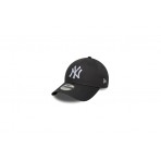 New Era New York Yankees MLB League 9Forty Καπέλο Strapback Ανθρακί, Λευκό