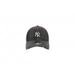New Era New York Yankees Acid Wash Denim 9Forty Καπέλο Strapback Ανθρακί