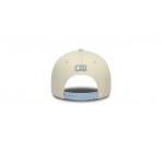 New Era New York Yankees Side Script 9Forty Καπέλο Snapback Εκρού, Σιέλ