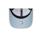 New Era New York Yankees Side Script 9Forty Καπέλο Snapback Εκρού, Σιέλ