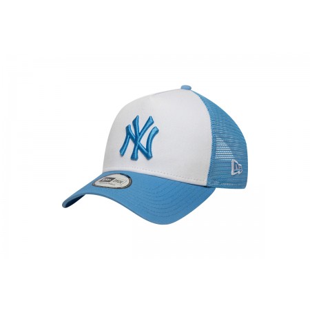 New Era New York Yankees League Essentials Trucker Καπέλο Snapback Γαλάζιο, Λευκό