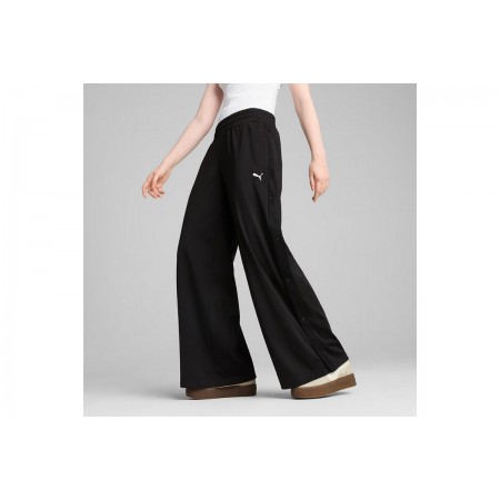 Puma Wardrobe Essentials Low Rise Γυναικείο Παντελόνι Φόρμας Μαύρο