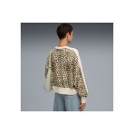 Puma T7 Leo Luxe Oversized Μπλούζα Με Λαιμόκοψη Γυναικεία (632136 91)