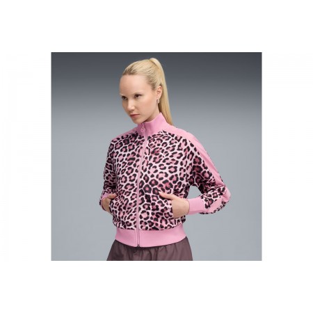 Puma T7 Leo Luxe All-Over Print Ζακέτα Βαμβακερή Γυναικεία 