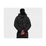 Puma Hoopaverse Ανδρικό Φούτερ με Κουκούλα Μαύρο, Γκρι Ανοιχτό