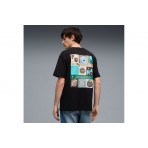 Puma Sunset Drive Ανδρικό Κοντομάνικο T-Shirt Μαύρο