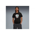 Puma Graphic Ανδρικό Κοντομάνικο T-Shirt Μαύρο