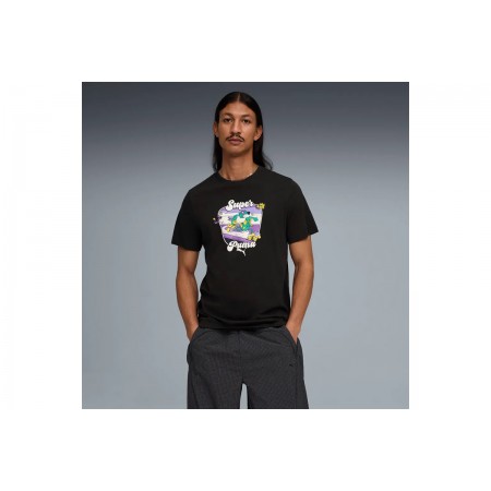 Puma Graphic Ανδρικό Κοντομάνικο T-Shirt Μαύρο