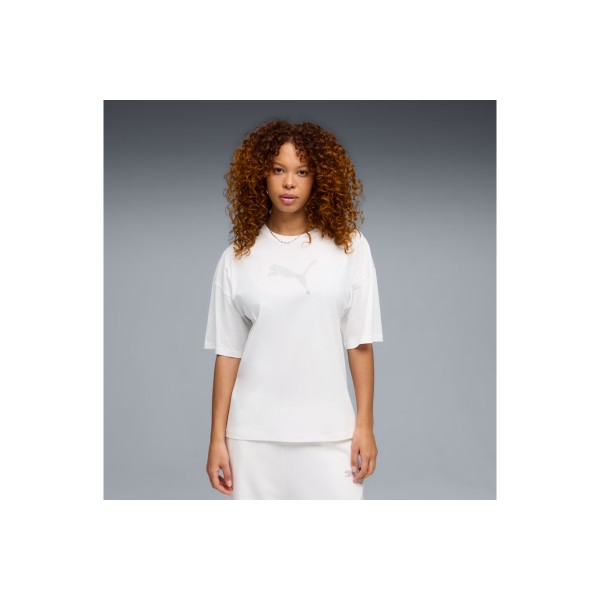 Puma Essentials Graphics Bedazzled Oversized T-Shirt Γυναικείο (634566 02)