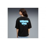 Puma Graphics Bubble Γυναικείο Κοντομάνικο T-Shirt Μαύρο