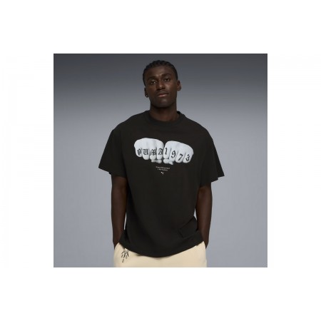 Puma Swish N Ink I Oversized Basketball T-Shirt Ανδρικό 