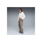 Puma Ess Graphic Bedazzled Γυναικεία Ζακέτα με Κουκούλα Λευκή