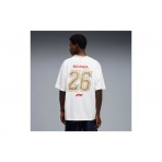Puma F1 Italy Relaxed Jersey Ανδρικό Κοντομάνικο T-Shirt Λευκό, Μπεζ, Κόκκινο