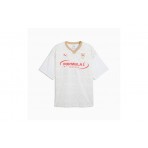 Puma F1 Italy Relaxed Jersey Ανδρικό Κοντομάνικο T-Shirt Λευκό, Μπεζ, Κόκκινο