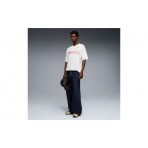 Puma F1 Italy Relaxed Jersey Ανδρικό Κοντομάνικο T-Shirt Λευκό, Μπεζ, Κόκκινο