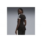 Puma T7 Balloon Γυναικείο Κοντομάνικο T-Shirt Μαύρο, Λευκό