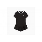 Puma T7 Balloon Γυναικείο Κοντομάνικο T-Shirt Μαύρο, Λευκό