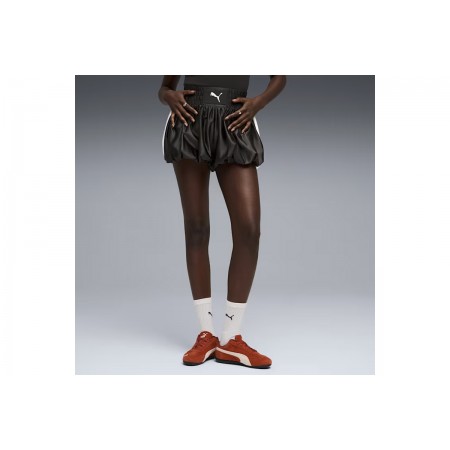 Puma T7 Balloon Boxer Γυναικείο Αθλητικό Σορτς Μαύρο, Λευκό