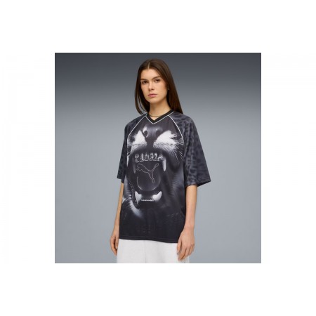 Puma Street Glam Relaxed Graphic Jersey T-Shirt Γυναικείο 