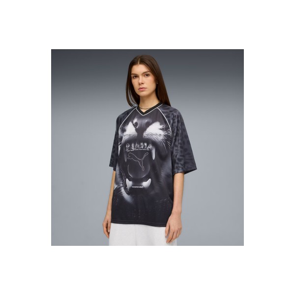 Puma Street Glam Relaxed Graphic Jersey T-Shirt Γυναικείο (637068 01)