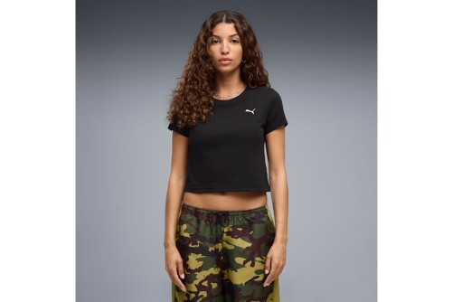 Puma Essentials Baby Cropped T-Shirt Γυναικείο (638756 01)