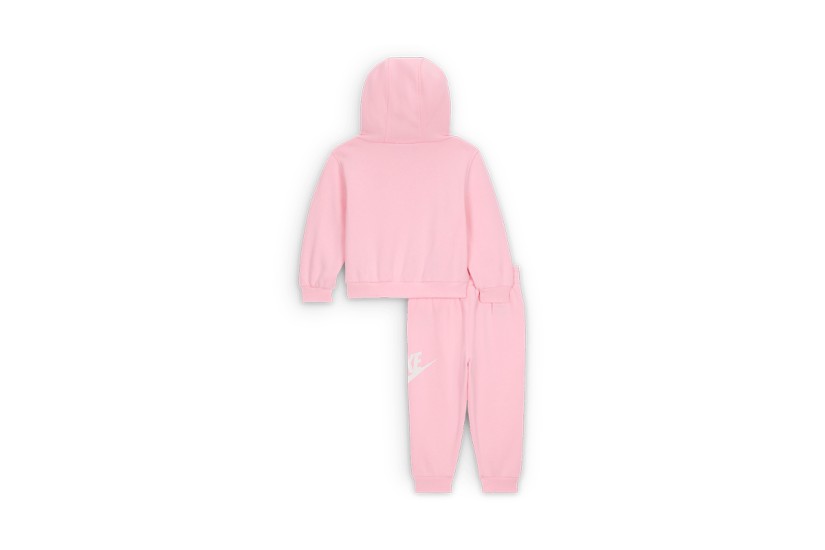 Nike Club Fleece Βρεφικό Σετ Hoodie - Παντελόνι Φόρμας Ροζ