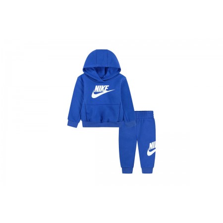 Nike Club Fleece Βρεφικό Σετ Hoodie - Παντελόνι Φόρμας Μπλε