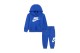 Nike Club Fleece Βρεφικό Σετ Hoodie - Παντελόνι Φόρμας Μπλε