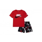 Nike Sportswear Allover Print Σετ T-Shirt Με Σορτς (66N945 023)
