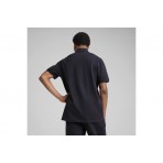 Puma Ess Pique Ανδρική Κοντομάνικη Polo Μπλούζα Μπλε Σκούρο