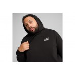 Puma Essentials Small No.1 Logo Ανδρικό Φούτερ με Κουκούλα Μαύρο