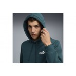 Puma Essentials Small No. 1 Logo Ανδρικό Φούτερ με Κουκούλα Κυπαρισσί